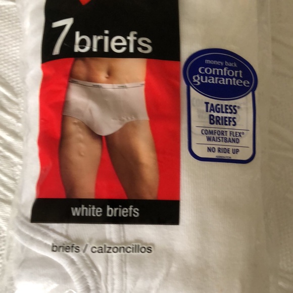 HANES men’s, new in package, 7-XL/XG  white briefs - Picture 4 of 6